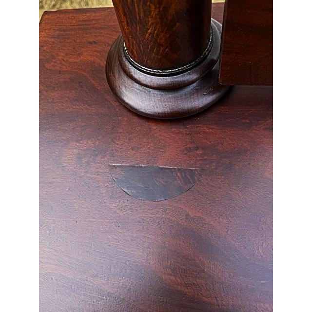 Outstanding Antique Empire Mahogany Mirrored Kneehole Dressing Table or Vanity For Sale - Image 14 of 18