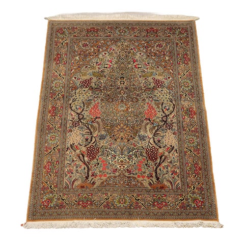 Middle Eastern Kum Rug For Sale