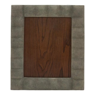 Picture Frame 5x7” in Quilted Grey Shagreen by R&y Augousti For Sale
