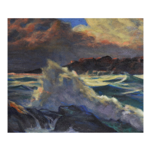 Against the Tide in Style of Edgar Alwin Payne - Oil on Linen