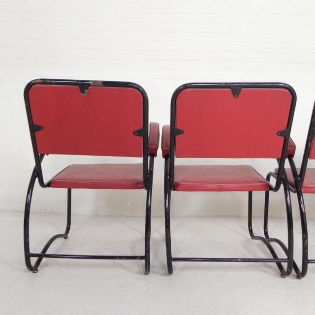 1950s Bauhaus Armchairs and Coffee Table with Tubular Frame, 1950s, Set of 5 For Sale - Image 5 of 18