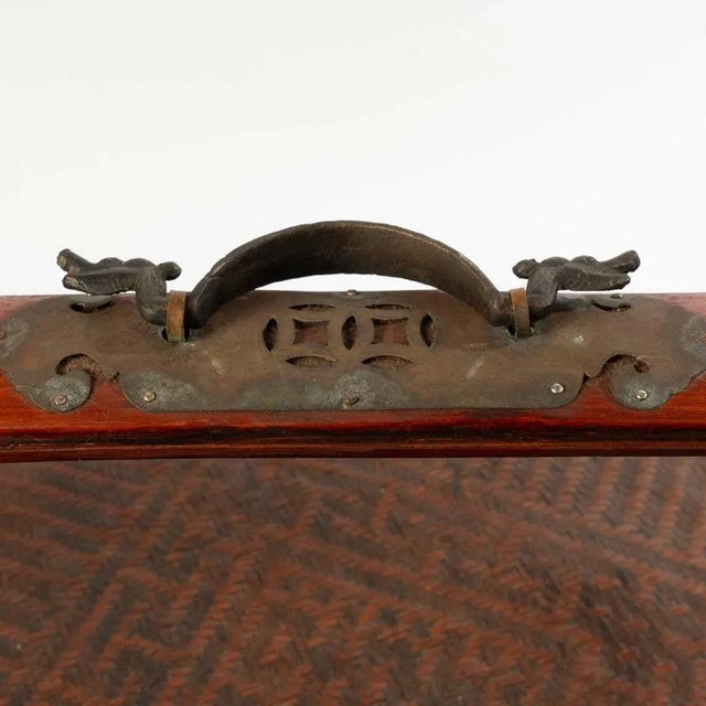 Brown Early 20th Century Antique Chinese Wedding Basket For Sale - Image 8 of 8