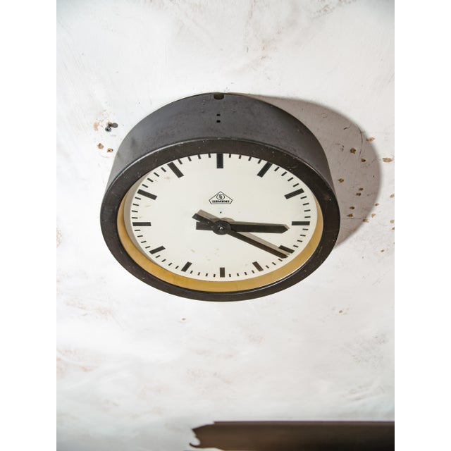 Small Station Clock from Siemens, 1930s For Sale - Image 12 of 15
