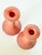 1920s Antique Tiffin Carrara Coral Slag Glass Candlesticks, a Pair For Sale - Image 5 of 10