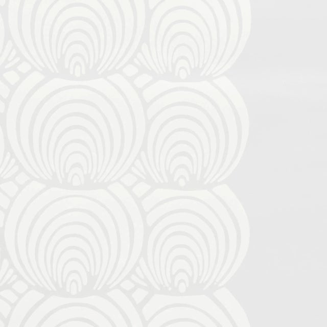 Schumacher Sample - Schumacher Coralline Wallpaper in Grey For Sale - Image 4 of 5