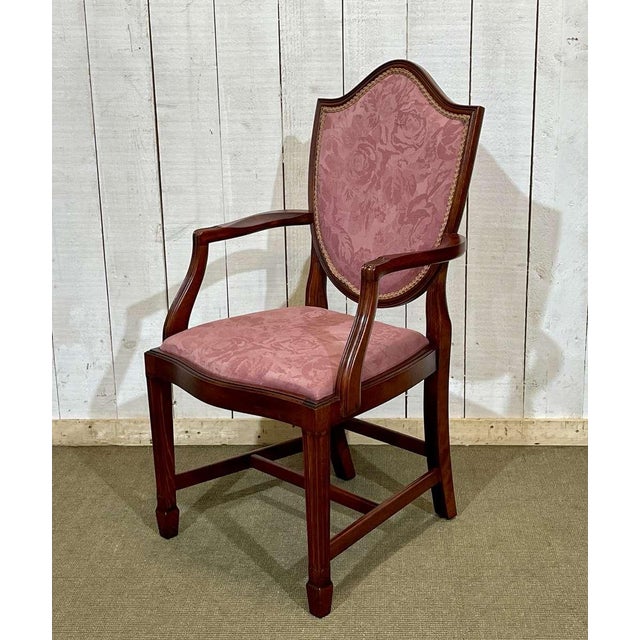 1970s English Mahogany Armchair, 1970s For Sale - Image 5 of 18