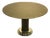 Round Center of Dining Table on Brass with Relief Top, 1970s For Sale