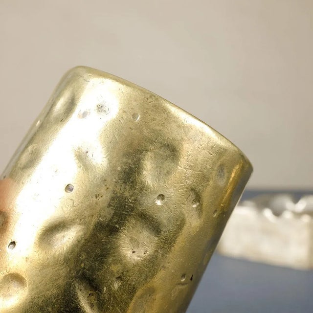 Mid-Century Brutalist Brass Smokers Set, Set of 2 For Sale - Image 13 of 18