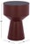 Contemporary Sumiko Accent Table in Black / Bordeaux For Sale - Image 3 of 6