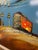 Mid-Century Modern Light-Up Mid-Century San Francisco Bay Cityscape Oil Painting For Sale - Image 3 of 4