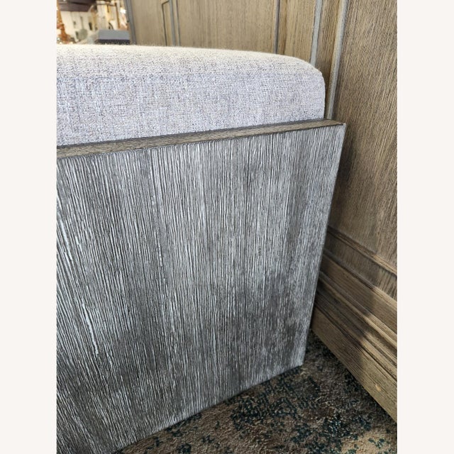 Bernhardt Bernhardt Foundation Bench Light Gray Fabric For Sale - Image 4 of 8