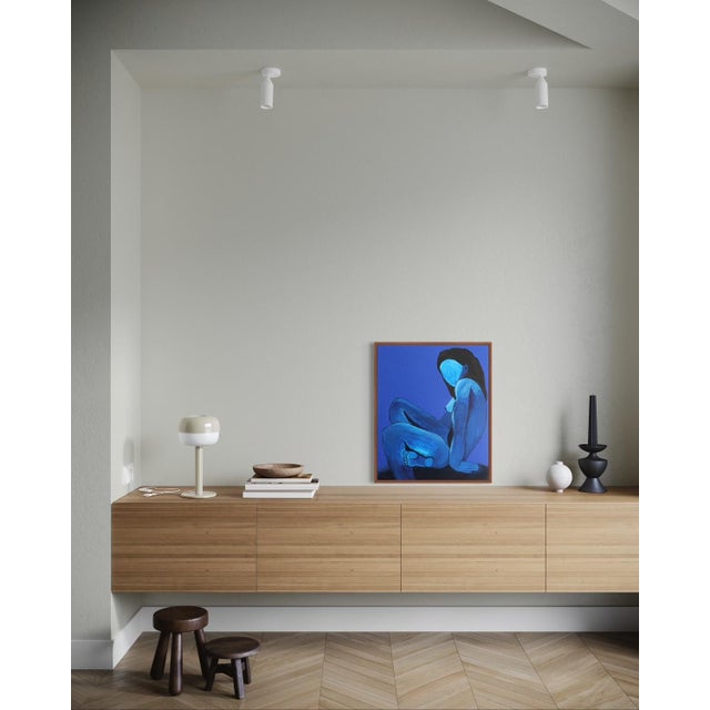 Bodasca, Femme au clair de lune, Acrylic on Canvas For Sale - Image 18 of 18