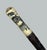 Bone Antique Victorian Vintage Bovine Whale Bone Malacca Wooden Walking Stick Cane For Sale - Image 7 of 10