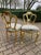 1950 French Louis XVI Gold Damask Side Chairs – Pair For Sale - Image 12 of 14