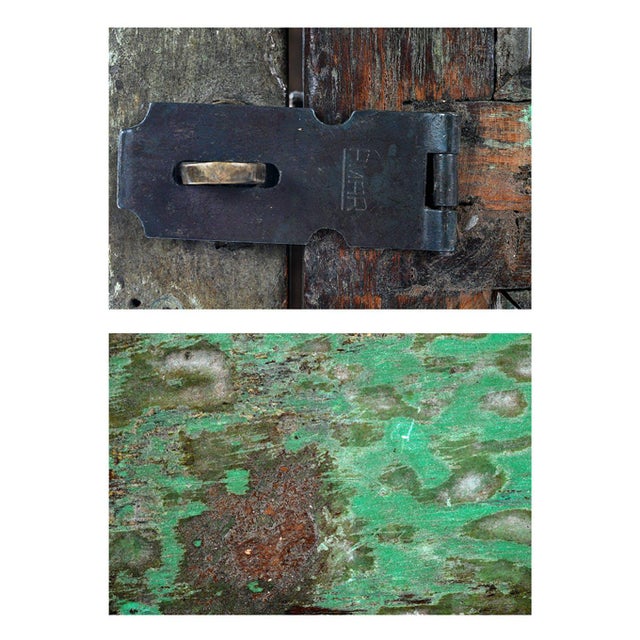 Patinated Wooden Cabinet, 1940s For Sale - Image 4 of 7