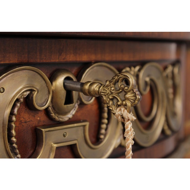 Wood Theodore Alexander Bronze Mounted Corner Cabinet For Sale - Image 7 of 18