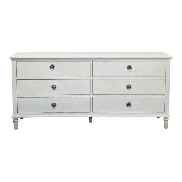 Restoration Hardware Maison 6-Drawer Dresser in Antique White For Sale