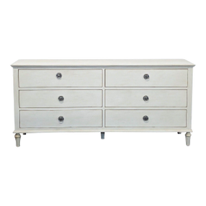 Restoration Hardware Maison 6-Drawer Dresser in Antique White