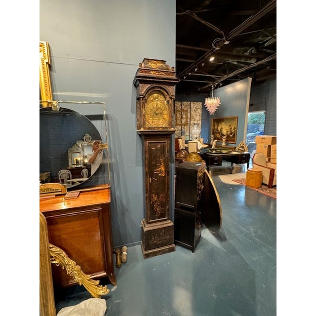 18th Century English Longcase Clock With Brass Face Plate by John Parsons For Sale - Image 9 of 9