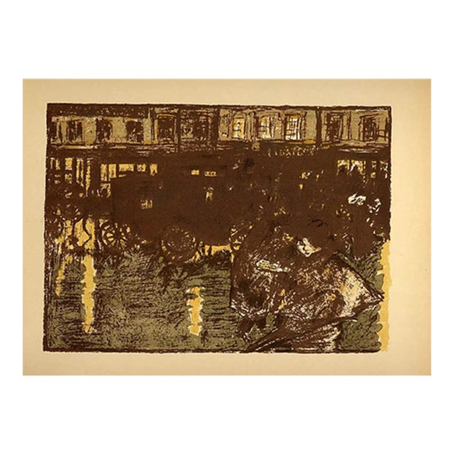 Bonnard Lithograph 127 Le Soir Sous La Pluie 1952 For Sale