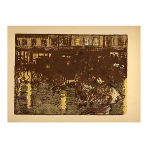 Bonnard Lithograph 127 Le Soir Sous La Pluie 1952