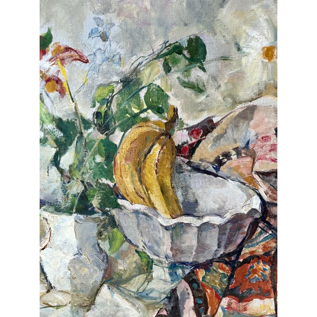 William Meyerowitz William Meyerowitz, Post Impressionist Oil Painting Still Life With Fruit William Meyerowitz Wpa Art For Sale - Image 4 of 11