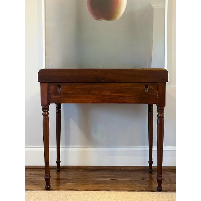 Antique Cherry Bar or Serving Table with Drawer For Sale - Image 4 of 7