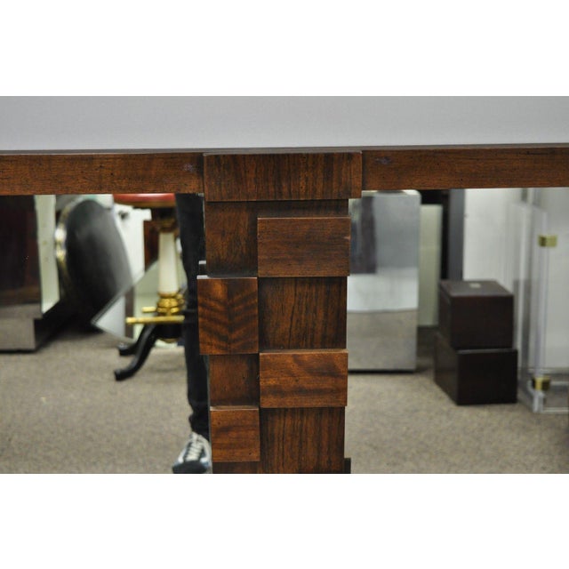 Vintage Lane Mid Century Modern Geometric Block Brutalist Wall