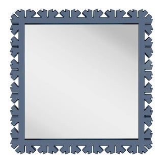 Fleur Home Audubon Bamboo Sticks Square Mirror in Distance, 50.5x50.5 For Sale