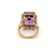 VRJewels 13.33ct Amethyst Large Center Stone Ring Size 7 With 1.13ct Diamonds in 14k Gold For Sale - Image 10 of 16