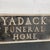 Gothic Vintage Cast Metal "Yadack Funeral Home" Trade Sign For Sale - Image 3 of 7