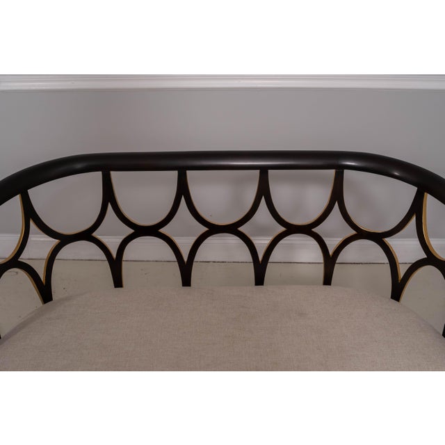 2020s Theodore Alexander Decorated Settee W. Gold Accents For Sale - Image 5 of 15