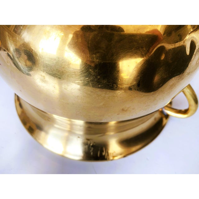 Antique Flowerpot in Brass For Sale - Image 10 of 18