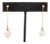 14k Yellow Gold & Cultured Pearl Drop Earrings For Sale