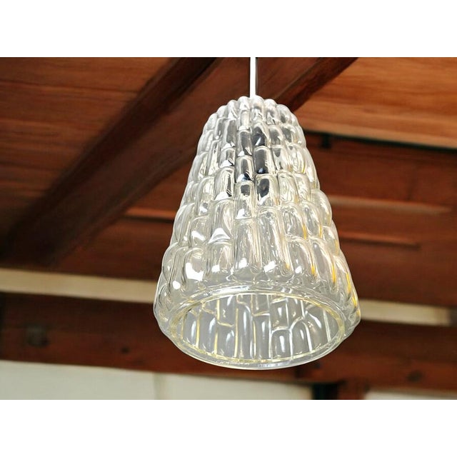 Mid-Century Modern Mid-Century Modern Bubble Glass Hanging Lamp in style of Helena Tynell, 1960s For Sale - Image 3 of 8