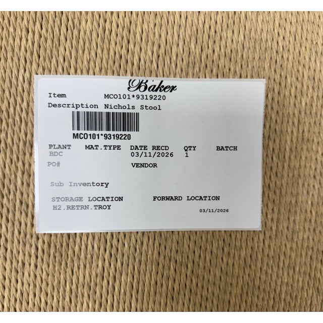 Marmol Radziner for Baker / McGuire Nichols Woven Bar Stool, Set of 4 For Sale - Image 12 of 12