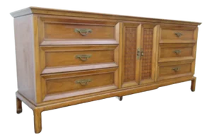 Thomasville Mid Century Modern Long Dresser Sideboard Bathroom Vanity 5764