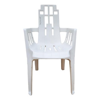 Stackable Plastic Chair by Pierre Paulin for Henry Massonnet 1980s For Sale