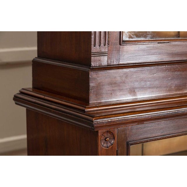 English Glazed Mahogany Bookcase, 1860s For Sale - Image 9 of 18