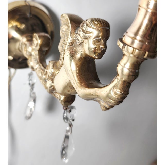 Vintage Spanish Bronze Wall Sconce, 1950s, in Very Good conditions. Designed 1950 to 1959 European Plug (up to 250V).The...