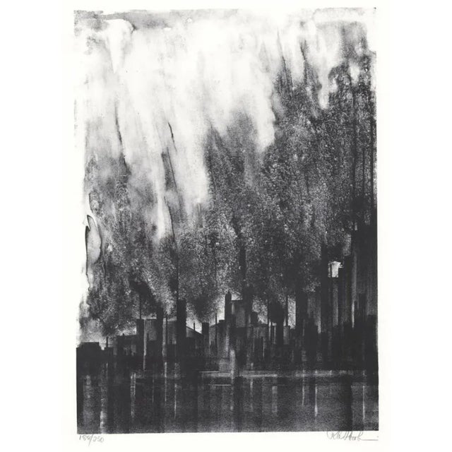 1968 Richard Florsheim Blast Furances Industrial Lithograph For Sale - Image 4 of 4