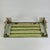 Green Industrial Salvaged Vintage Wall Mounted Green Painted Wood Slats & Iron Fold Down Shelf/Bench For Sale - Image 8 of 12