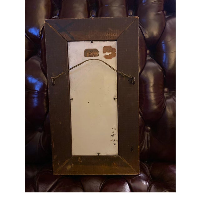 White 19th Century French Hand Painted Framed Porcelain Tile For Sale - Image 8 of 9