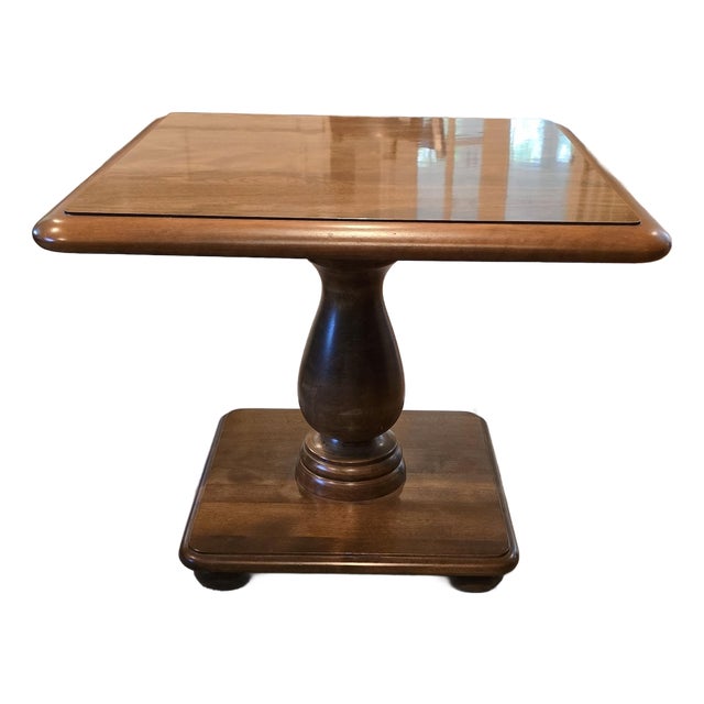 Vintage Ethan Allen Pedestal Tables Heirloom Collection For Sale
