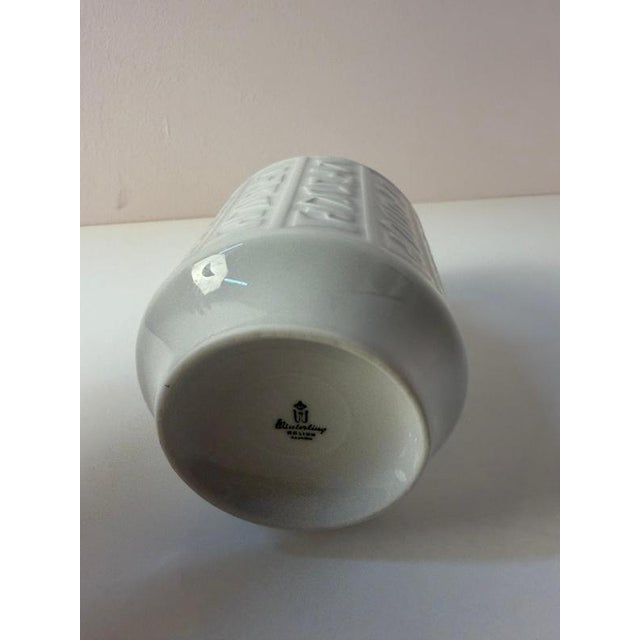 White Porcelain Vase by Winterling Bavaria For Sale - Image 4 of 10