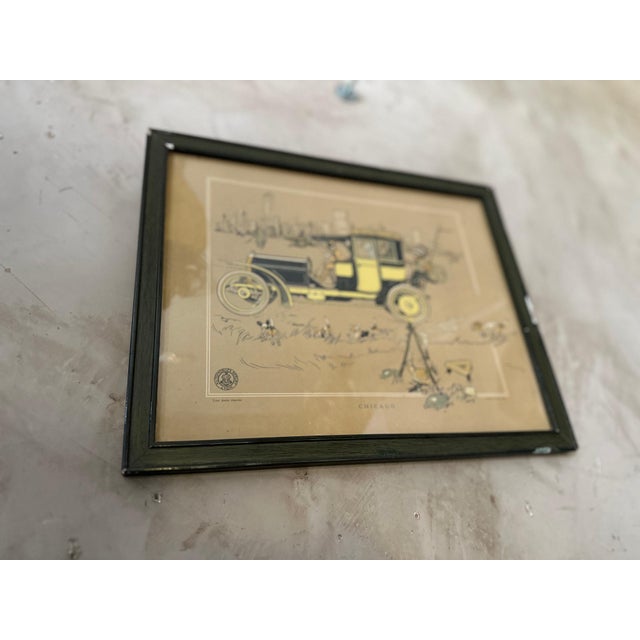 Rare original advertising illustration from a Berliet catalogue printed by the prestigious Draeger Printing House in 1907....