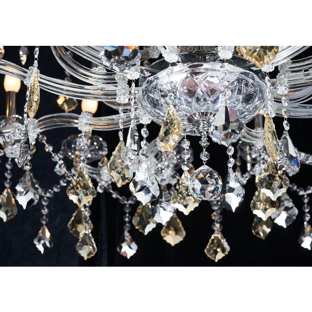 Metal Maria Theresa 45 Lights Gold and Silver Chandelier by Aggiolight For Sale - Image 7 of 8