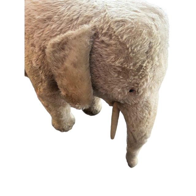 Cream Elephant on Wheels from Steiff, 1950s For Sale - Image 8 of 10