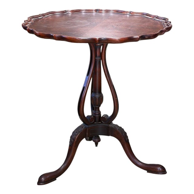 Vintage Georgian Style Tilt Top Table For Sale