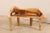 A natural teak wood bench with live edges. This cute little bench, just under 3.5 feet in length, has been created from...